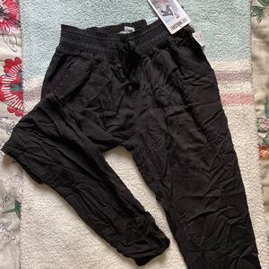 Rewash Black Ruched Jogger Size L